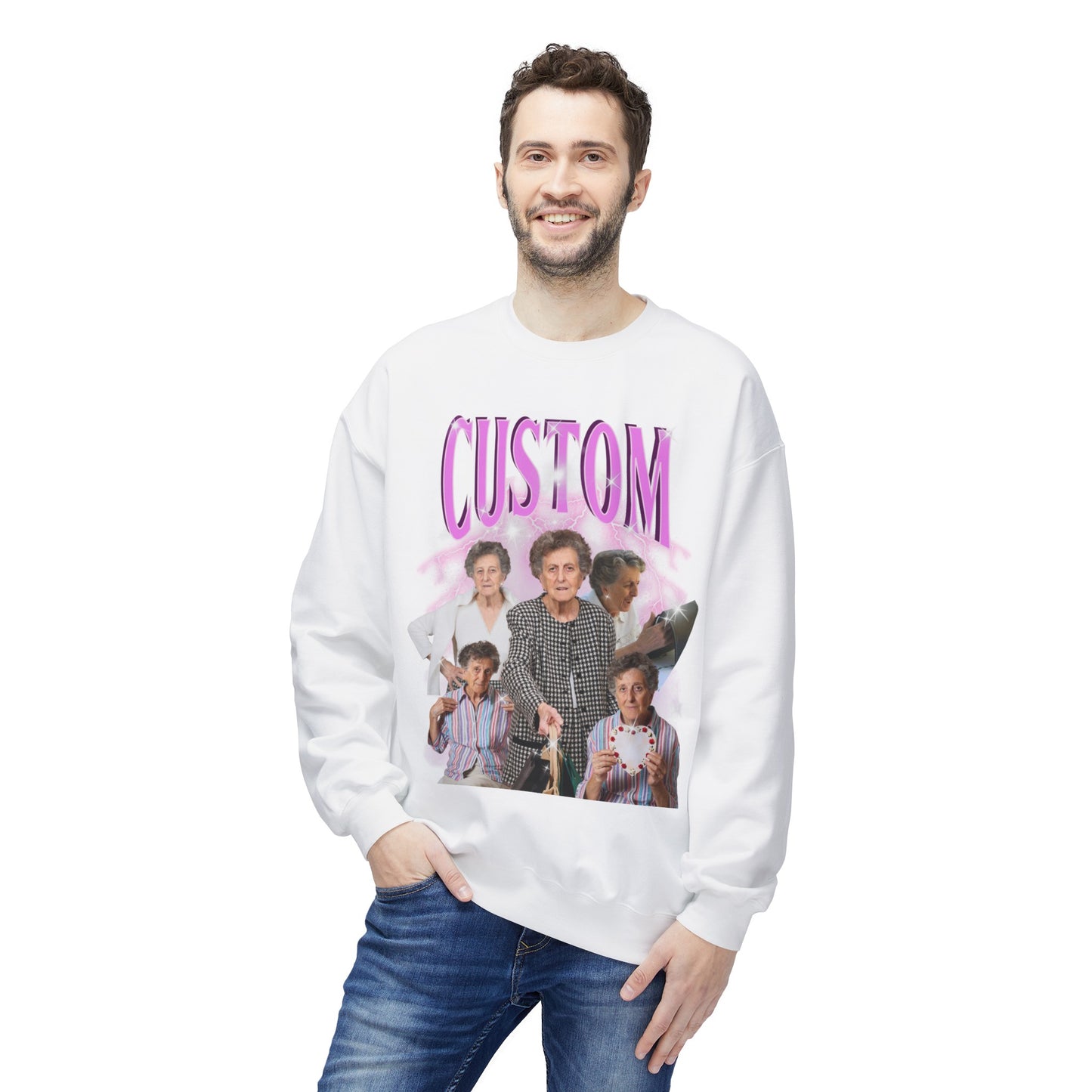 Custom Mother's Day Sweater | Vintage 90s Sweater | Customize Your Threads